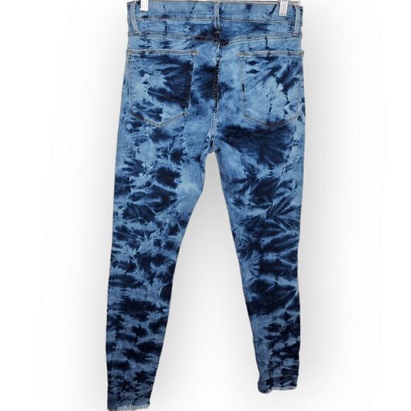 FRAME DENIM Le High Rise Skinny Raw Edge Jeans Denim Gaze size 30 - Picture 5 of 11